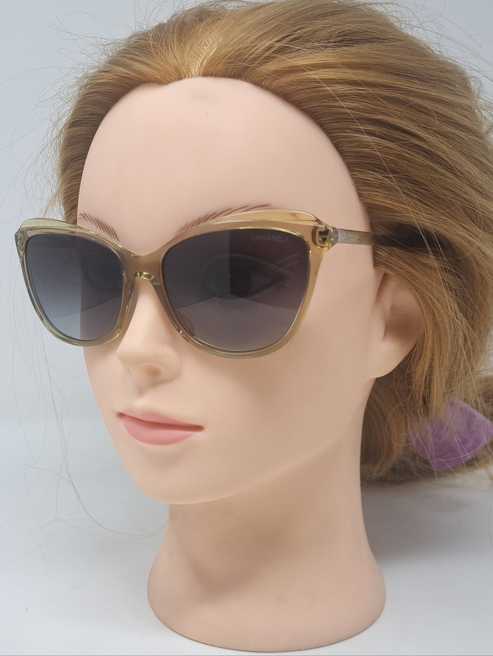 CHANEL Women's Sunglasses Italy Cateye Dark Tint 5384 1628/S6 55-16-140